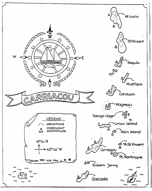 Map of the islands